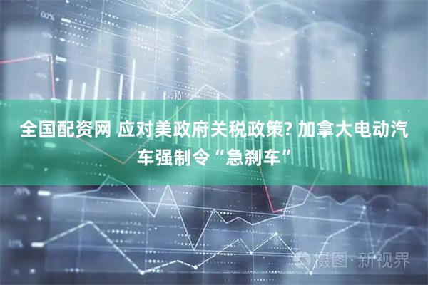 全国配资网 应对美政府关税政策? 加拿大电动汽车强制令“急刹车”